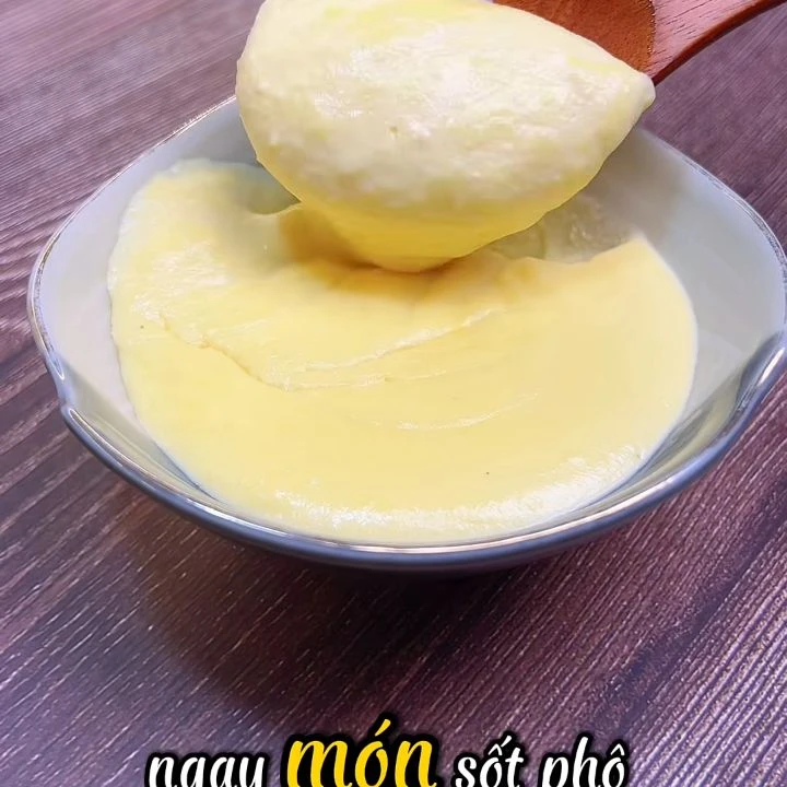 Sốt phô mai sánh mịn
