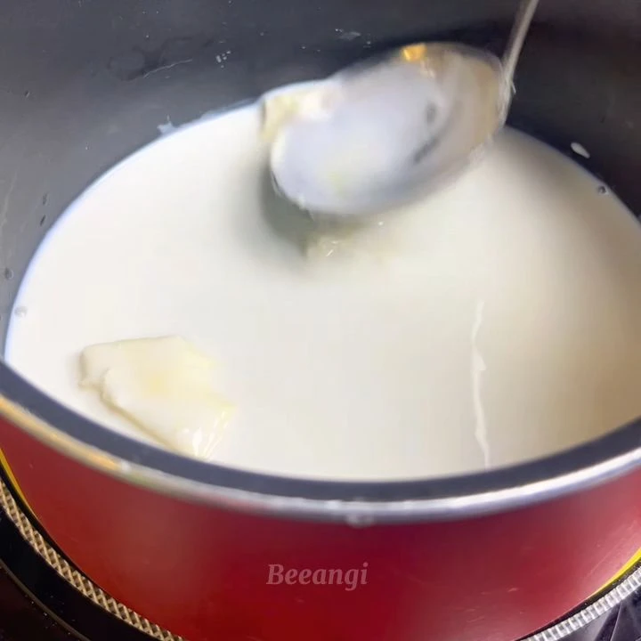 Nấu lớp sữa phô mai