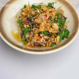 Bánh đúc nóng cơm nguội nhân thịt