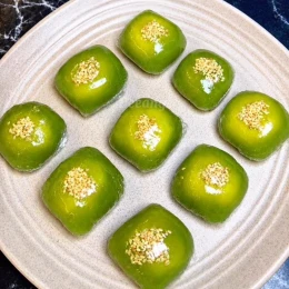Công thức và cách làm món bánh xu xê lá nếp nhân đậu xanh