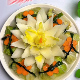 Canh cải thảo bạch liên hoa