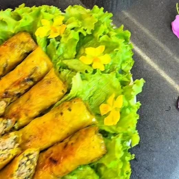 Công thức và cách làm món chả ram khoai lang tôm thịt