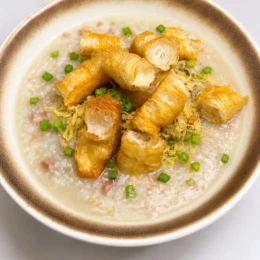 Cháo sườn bột tẻ bột nếp