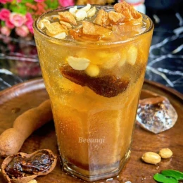 Đá me topping lạc dừa