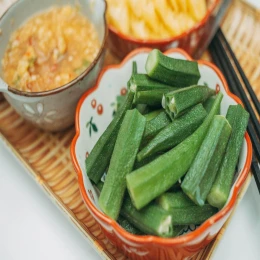 Đậu bắp luộc