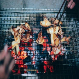 Mực lá nướng