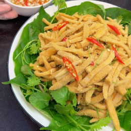 Nem thính nấm đùi gà