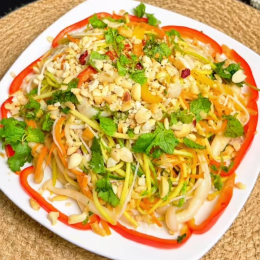 Nộm nấm đùi gà rau củ