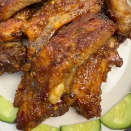 Công thức và cách làm món sườn nướng ngũ vị nồi chiên không dầu
