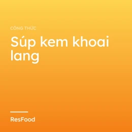 Súp kem khoai lang