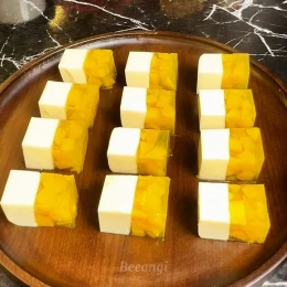 Thạch xoài sữa dừa hai lớp