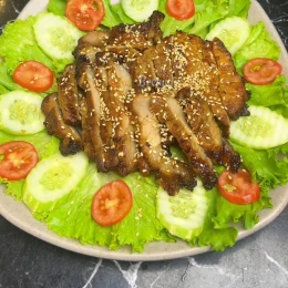 Thịt nạc vai nướng mật ong nồi chiên không dầu không cháy