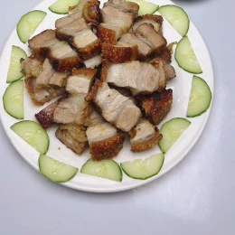 Công thức và cách làm món thịt quay ủ muối hạt giòn bì mềm ngọt