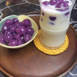 Trân châu khoai môn nhân phô mai mềm dẻo cả ngày