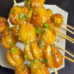 Trứng cút lắc phô mai