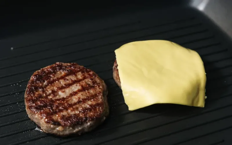 hamburger chiên