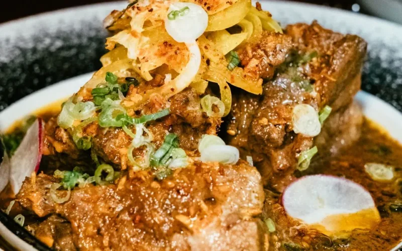 cách nấu bún bò gân