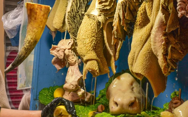 sơ chế dồi trường