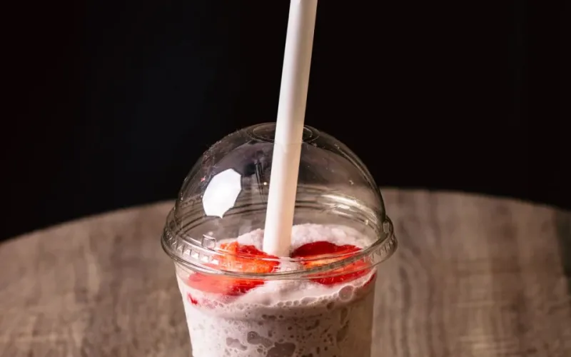 sinh tố chuối trái cây