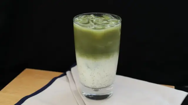 Tr&agrave; sữa gạo rang thạch matcha: c&aacute;ch l&agrave;m thơm b&ugrave;i, m&aacute;t lạnh tại nh&agrave;