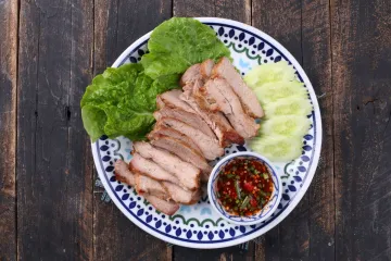 Thịt heo nướng chấm cay