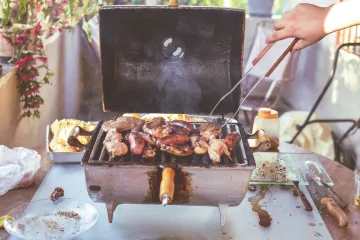 Thịt và rau củ nướng