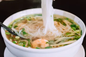 Bún nước tôm hành lá