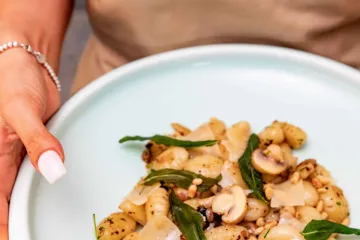 Gnocchi nấm thảo mộc
