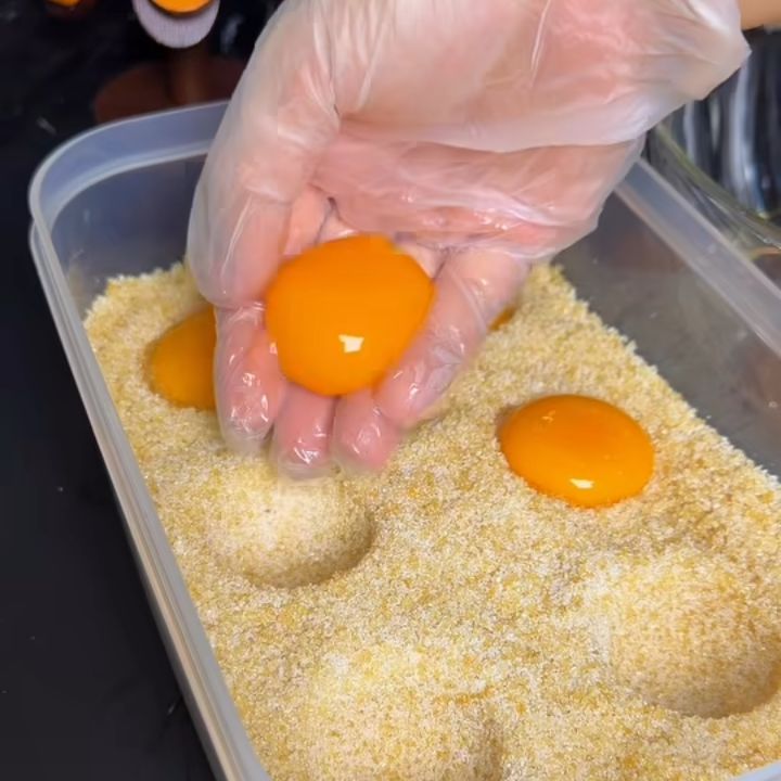 Đặt lòng đỏ