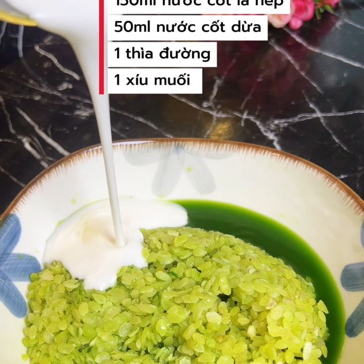 Ngâm nước lá nếp