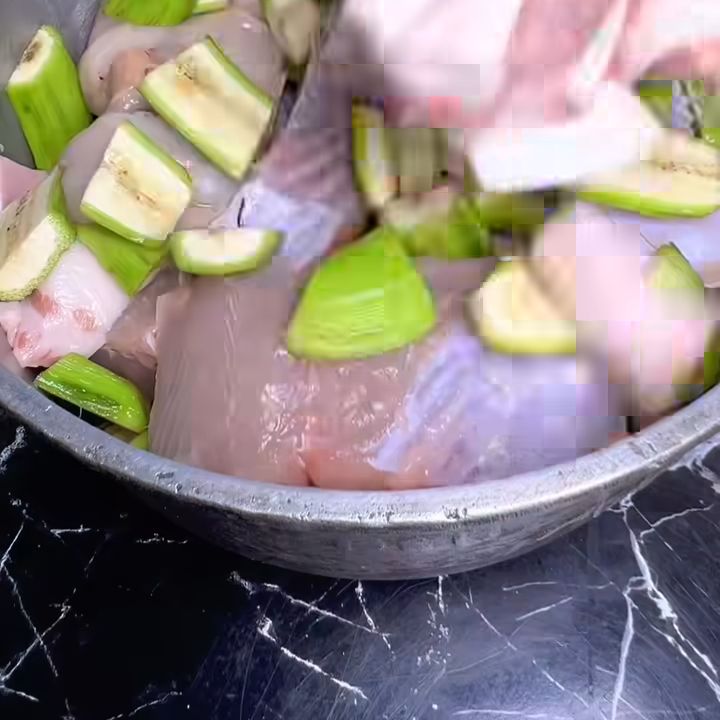 Xếp cá và chuối