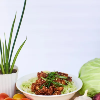 Cải thảo xào lòng gà