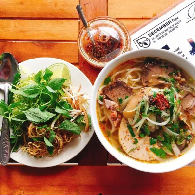 Công thức và cách làm món bún bò Huế