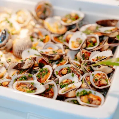 Nghêu nướng mỡ hành