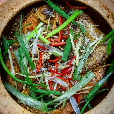 Công thức và cách làm món cá hú kho rau củ