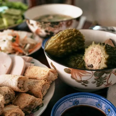 Công thức và cách làm món canh khổ qua dồn thịt