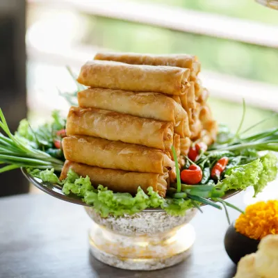 Chả giò nấm đậu chay