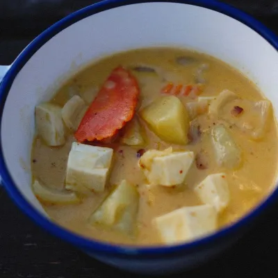 Chuối xanh đậu phụ om