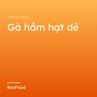 Gà hầm hạt dẻ