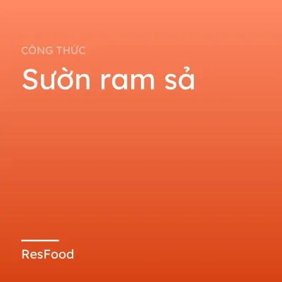 Sườn ram sả
