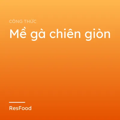 Mề gà chiên giòn