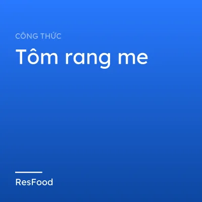Tôm rang me