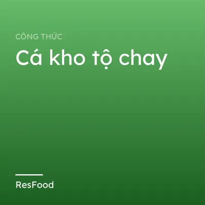 Cá kho tộ chay