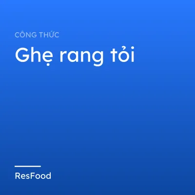 Ghẹ rang tỏi