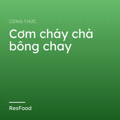 Cơm cháy chà bông chay