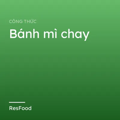 Bánh mì chay