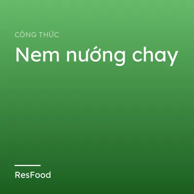 Nem nướng chay