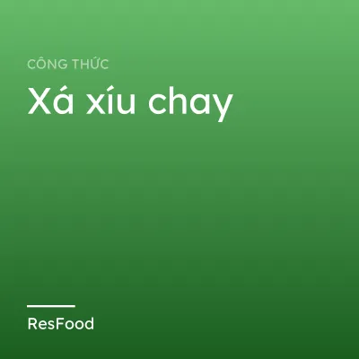 Xá xíu chay