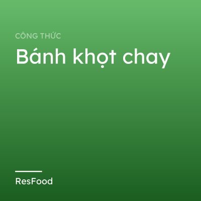 Bánh khọt chay