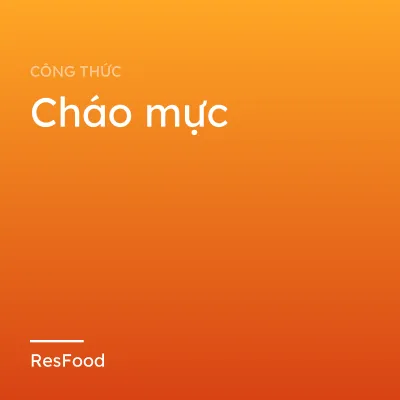 Cháo mực
